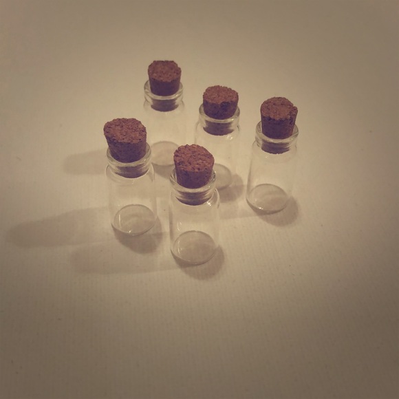 Other - 5 corked glass jars